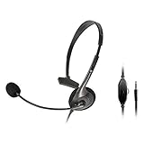 GOPPA ゴッパ ヘッドセット オーバーヘッドタイプ 片耳 モノラル 3.5mm 4極タイプ(4極→3極変換付き) GP-HS14/B