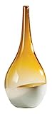 Torre & Tagus 902027B Teardrop Vase Tall Amber/White [並行輸入品]
