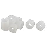 uxcell 家庭 オフィス 椅子 パイプ 足 クランプパッド フロア 滑走 U型キャップ ホワイト 10個入り