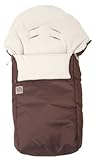 Red Castle Footmuff Water Resistant Outer/ Fleece Lining (Brown/ Ivory) by Red Castle