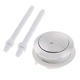 F Fityle トイレボタン　フラッシュボタン　丸形　ダブルボタン　便座　アクセサリー - 48mm