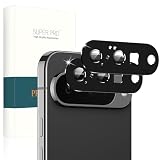 PRODELI For Google Pixel 10 専用 カメラフィルム アルミ合金製＋AR高透過率 硬度9H キズ防止 一体型 耐衝撃 高透過率 強化ガラス 露出オーバー防止 防爆裂 気泡ゼロ ケースに干涉なし グーグルピクセル10 用 レンズ 保護フィルム (ブラック/2枚入り)