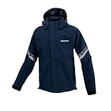 [KOMINE] バイク用 レインウエア RK-549 ブレスター3レイヤーレインジャケット 03-549 メンズ Navy L