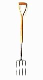 Brook & Hunter 11040DY Premium 43-inch Border Fork With Handcrafted Red Oak Handle And Stainless Ste