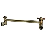 LASCO-Simpatico 82221P Shower Arm Extender with Swivels at Both Ends Adjustable Up/Down 10-Inch, Pol