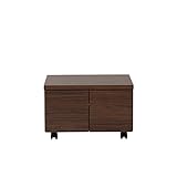 デスクワゴン［日本製］　　ダークブラウン　Ａ・扉