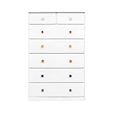 アルファタカバ ベビータンスツマミチョイスシリーズ アリオ 80cm6段 (カラフルクリア)