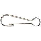 ニッサチェイン ニッケル甲丸スナップ(42mm×10個入り) TKS105
