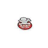 Rebias 赤ちゃん ステッカー BABY IN CAR MAMA ベビー チャイルド エンブレム カスタム シール リアガラス sticker 外装 NS-STI-BABY-CC-RD