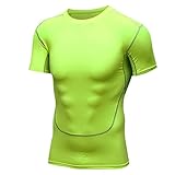 [Yammkia] コンプレッションウェア メンズ 半袖 丸首 スポーツシャツ 水陸両用 冷感インナー 吸汗防臭 tシャツ 通気性 速乾性