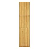 日本製 壁面収納 扉付き 書棚 収納 棚 本棚 キャビネット 壁面 〔幅60cm 本体+上置き棚〕 ナチュラル