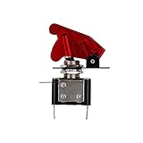 1ピース12V 20Aスイッチ車の自動カバーLEDライトSPSTトグルスイッチコントロールオン/オフ耐久レッドカラー2017