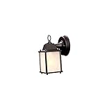 Acclaim 5001BK/SD Builder's Choice Collection 1-Light Wall Mount Outdoor Light Fixture, Matte Black 