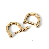 [Increased Fire] dカン ネジ式 2個入り 12mm 真鍮 金具 後付け リング ハンドメイド DIY 金具 手芸 材料 小物 アクセサリー パーツ