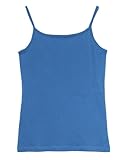 [アンドイット] カラーコットン ベーシック タンクトップ キャミソール 綿100% レディース LL/キャミ 05スモーキーブルー