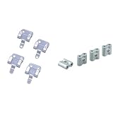 『 メッシュ パネル 壁掛 金具 シルバー MPA-KK』と『 メッシュ ラック ジョイント MPA-J シルバー』のセット