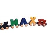 【米国正規商品・並行輸入】ネームトレイン 木製おもちゃ NameTrain (3 letters) 3文字