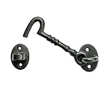 Adonaiハードウェア4 "ブラックアンティークIronキャビンフック