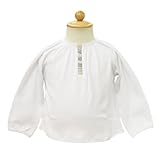 [バーバリーベビー] BURBERRY BABY ベビー服 長袖Tシャツ (スモック風) B95569WHT 18Mサイズ