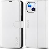 TUCCH iPhone 14 対応 ケース 手帳型 iPhone14 ケース カード収納 スタンド機能 耐衝撃 軽量 高級PU合皮 マグネット [RFIDブロッキング] アイフォン14 財布型 スマホカバー (iPhone 14 6.1インチ対応) ホワイト