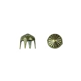C&C Metal Products 908 Pointed Orange Squeezer Nailhead, Size-20, Solid Brass, Colonial Gold Finish,