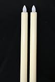 Candle Impression Mirage Wax Covered LED Tapers (Cream) by Candle Impression