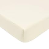 American Baby Company Ultra Soft Velvety Fitted Crib Sheet, Ecru, 28 x 52 x 9 by American Baby Compa