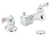 Moen 8223 Commercial M-Dura Widespread Lavatory Faucet with Drain 2.2 gpm, Chrome [並行輸入品]