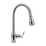 Dyconn Faucet TB001-A03BN La Jolla Pull Down Dual Spray Single Handle Kitchen Faucet, Brushed Nickel