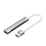 ulafbwur USBドッキングステーション Type-C USB 3.0 ドッキングステーション マルチスプリッター アダプター 高速放熱PCアクセサリー グレー B