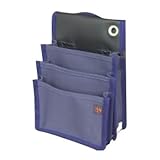 鳶壱 帆布製工具腰袋 3段 濃紺 ※取寄品 117-NB