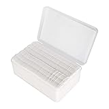 150 個ボックスピュアコットンパッドメイクアップパッド、メイクアップコットンフェイシャルメイクアップソフトコットンメイクアップタオル除去フェイスクレンジングワイプ化粧品敏感肌爪用