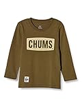 [チャムス] Tシャツ Kid's Logo L/S T-Shirt キッズ Khaki M