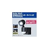 ELPA エルパ 乾電池LEDセンサーライト1灯 ESL-N101BT(BK)