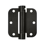 Deltana dsh35r5u10b 3.5 " X 3.5 "ほぞ穴スプリングヒンジwith 5 / 8 "半径コーナー、2パック