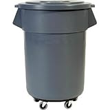 エレクター:ラバーメイド ブルート丸型コンテナ 208.2L グレー 2655GRAY 型式:2655GRAY