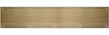 The Hillman Group 852749 8 x 34" Aluminum Kick Plate - Antique Brass Finish 1-Pack [並行輸入品]