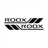適用 ルークス ROOX フェンダー ステッカー 車用 防水 耐熱 簡単取り付け 傷隠し エンブレム デカール シールリア フェンダー ドア サイド ガラス サイドスカート 対応 DIY 外観アップグレード 車 個性化 アクセサリー (黒, ルークス ROOX) [並行輸入品]