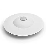 シャワー排水槽ストッパー、シリコーンヘアトラップバスタブプラグ、床洗濯キッチンバスルームのため(ホワイト)