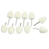 10個バフ研磨3ミリメートルシャンクソフトコーンはボブズ20ミリメートルフェルト