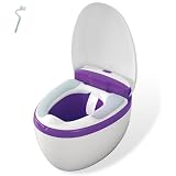X XUNTAO【新設計 子供シミュレーション おまる】トイレトレーニング ベビートイレ 子供用便座 子供用トイレ 補助便座 携帯トイレ 滑り止め ソフトクッション フタ付き 多機能ミニトイレ 人気 幼児 男の子 女の子