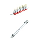 SK11 ヘックスビットソケットセット 3~12mm 差込角 9.5mm (3/8インチ) SHS308BH 2WAYエクステンションバーセット