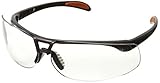 Honeywell S4210 Protege Safety Glasses, Anti-Scratch Coating, Sandstone Frame, Clear Lens by Honeywe