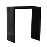 arne ラック 本棚 シェルフ 作業台メラミン カウンターテーブル 幅75cm 奥行45cm 高さ90cm ZERO-X 7545HH black