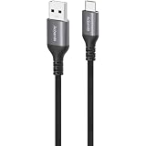 Acbands USB Type C ケーブル 【2m / ブラック】 QC3.0対応 3A シリコン素材 柔軟なデータケーブル USB-A&USB-C 滑らかで柔らかい質感 急速 ケーブル【 Samsung/Xperia/Pixel/Galaxy/iphone 15/Android 等対応 】