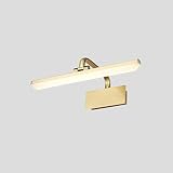 LEDミラーライト、洗面所トイレ浴室、調整可能なベース、防水、防錆、銅9W40cm（15.7 "） ( Color : Warm light )
