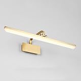 LEDミラーライト、洗面所トイレ浴室、調整可能なベース、防水、防錆、銅14W60cm（23.6 "） ( Color : Warm light )