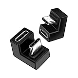 USB Type C 方向 変換 アダプター USB C 180度アダプター U字型 USB3.1 10Gbps 高速転送 8Kビデオ 100W PD充電 タイプc 変換アダプタ オス メス USB Cエクステンダー USB ケーブル コネクタ モバイルモニター/PC/FOR Switch/タブレット/Type Cデバイス用 (2個セット)