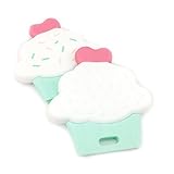 Mamimami Home 安心のおしゃぶり 噛がため　おいしいそう シリコーン　カップケーキ　5個 可愛い 幼児玩具　カミカミ　赤ちゃん　おしゃれな歯固め　授乳看護用 新生児贈り物 お祝い 女の子　