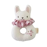 ベビー おもちゃ ガラガラ ラトル オーガニックコットン リングガラガラ シュシュ付き ビセラ 1005-0120 うさぎ,リングガラガラ